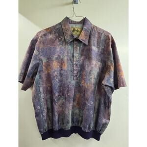 Fulton Street ShirtWorks Pastel Banded Waist, Short Sleeved Pullover  XXL
